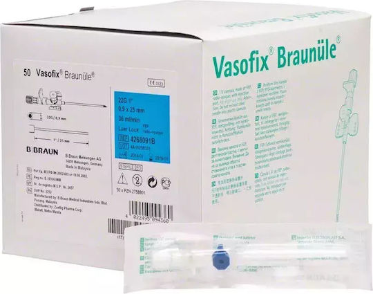 Venöse Katheter B|braun Wings Vasofix 22g X 25mm