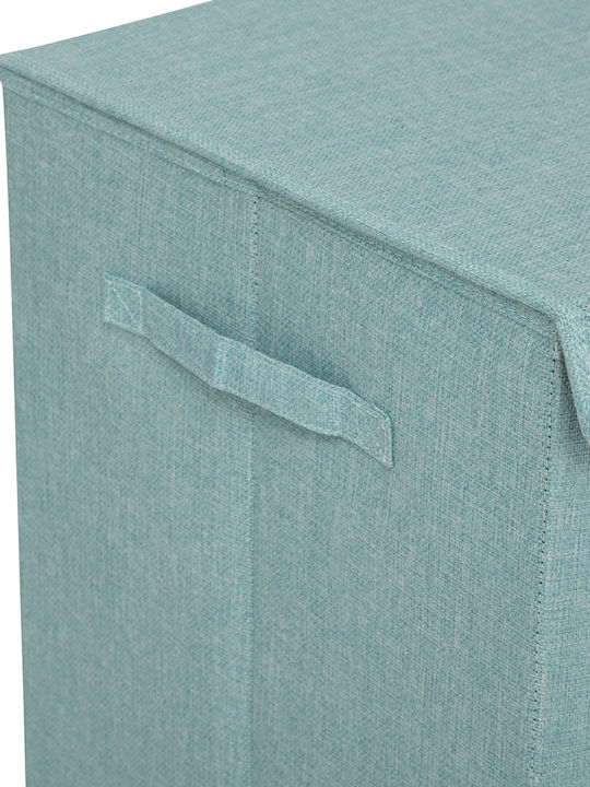 5Five Fabric Laundry Basket 74lt with Cap 37x36.5x60cm Turquoise