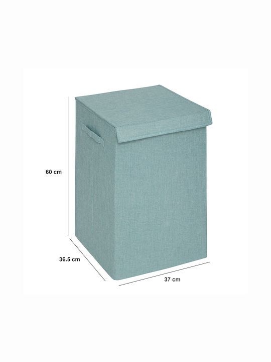5Five Fabric Laundry Basket 74lt with Cap 37x36.5x60cm Turquoise