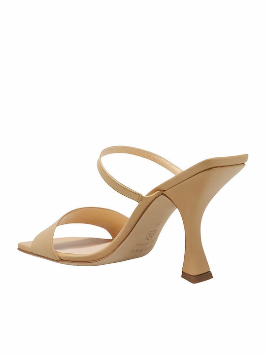 Leder Sandalen Beige