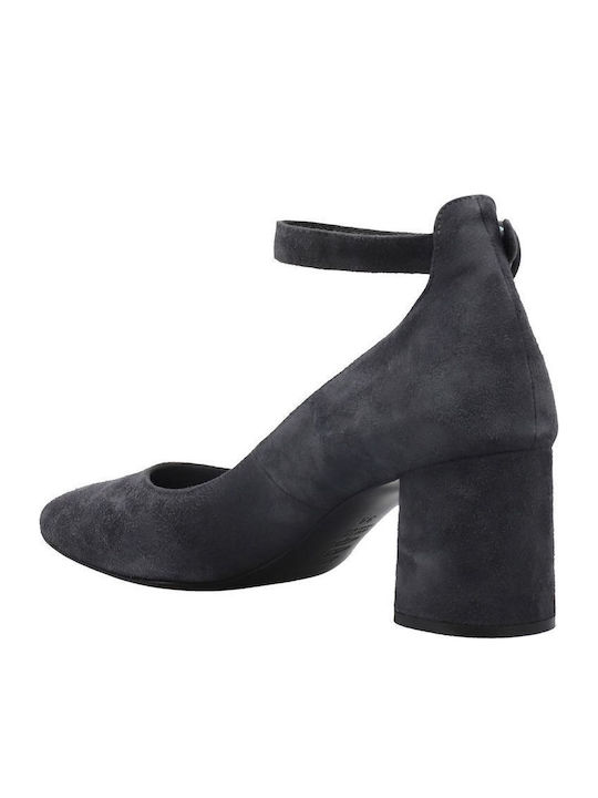 Leder Pumps Gray