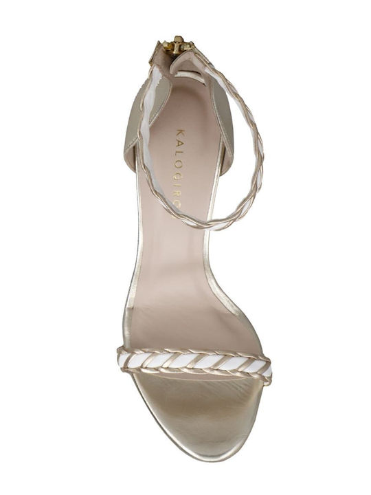 Pumps mit Riemchen Weiß