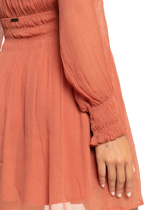 Boho Babe Καλοκαιρινό Mini Φόρεμα Πορτοκαλί