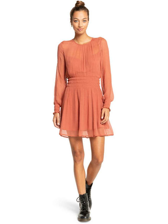 Boho Babe Καλοκαιρινό Mini Φόρεμα Πορτοκαλί