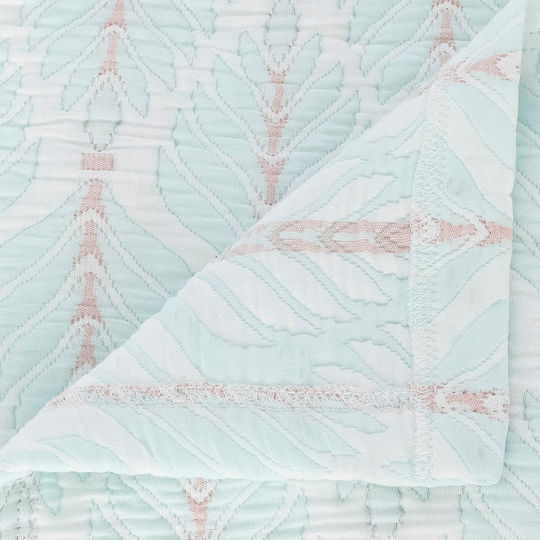 A-s Wild Pique Blanket Queen 240x260cm Light Blue
