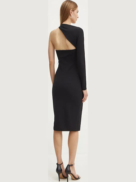 Karl Lagerfeld Knitted Dress Evening Black