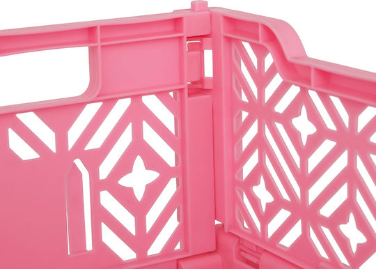 Kinder Aufbewahrungsbox aus Kunststoff Rosa 40x30x15cm 1Stück