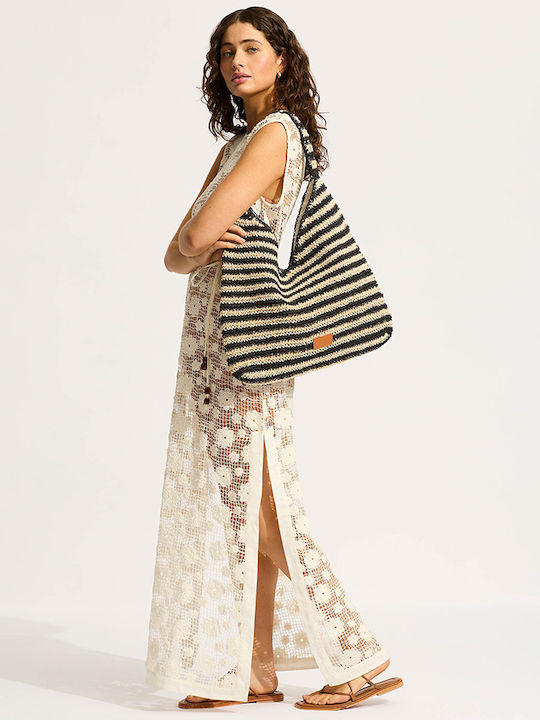 Seafolly Seafolly Korbweide Strandtasche Beige
