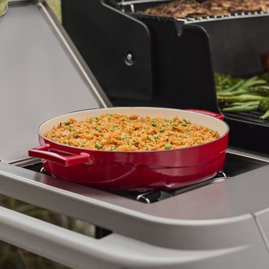 Weber Genesis E-335 Газово Барбекю Чугунена Решетка с 3 бр 17.88кВт и Страничен Нагревател