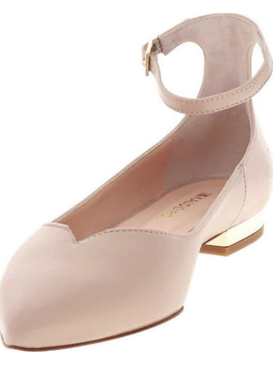 Leather Ballerinas Pink