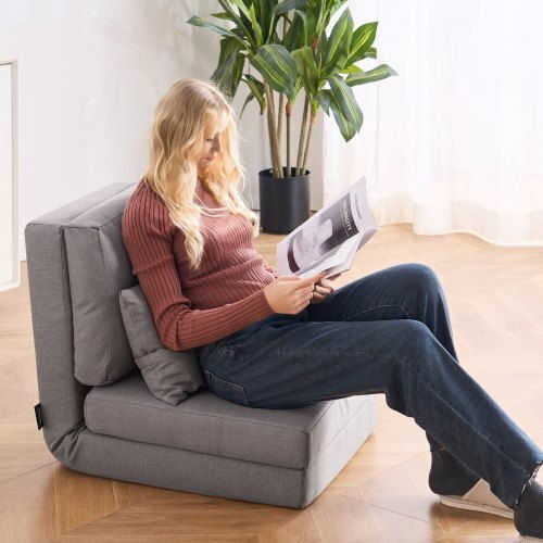 Relax Armchair Gray 55x167x105cm