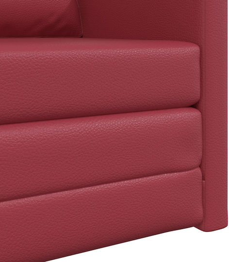 Sessel aus Kunstleder Bordeaux 74x77x81cm