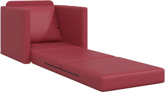 Sessel aus Kunstleder Bordeaux 74x77x81cm