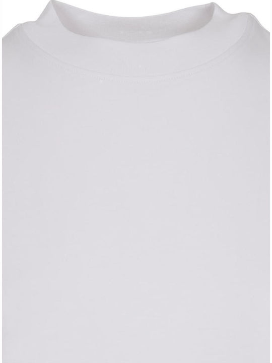 Καλοκαιρινό Midi Αθλητικό Φόρεμα T-shirt Κοντομάνικο Λευκό