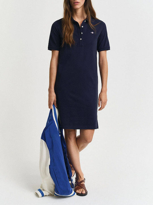 Shirt Dress Dress Wrap Navy Blue