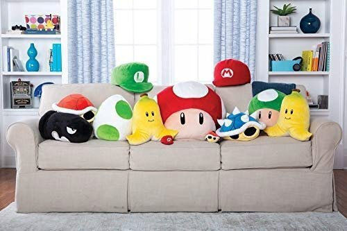 Tomy Plush Super Mario Mario Kart - Luigi Hat 18 cm