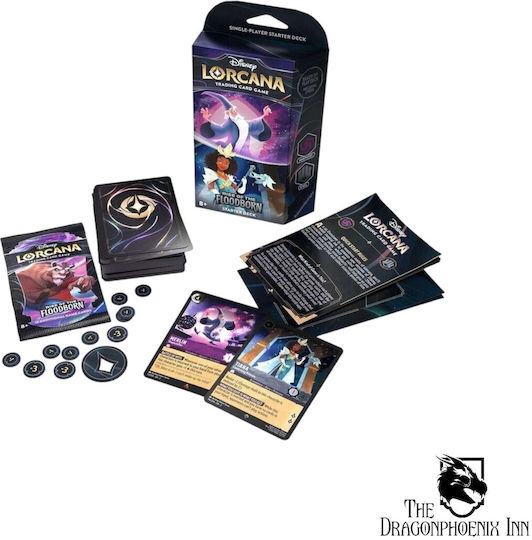 Disney Lorcana Rise Of The Floodborn Amethyst & Steel Starter Deck English Various Designs