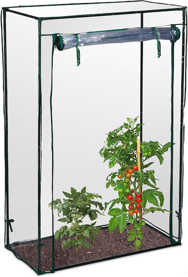 Gartenbalkonabdeckung PVC Maße 150 x 100 x 50 cm Transparent Relaxdays