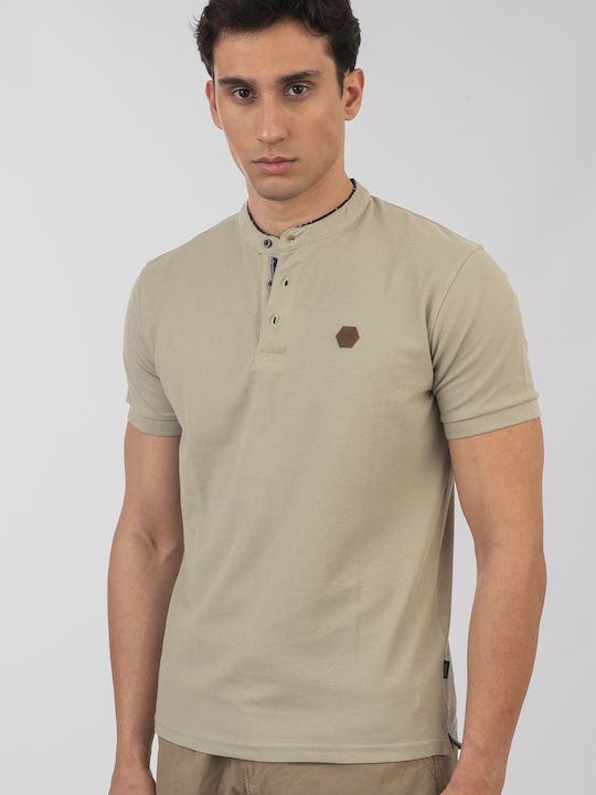 Kurzarm Herrenbluse Mint