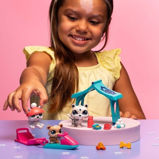 Littlest Pet Shop Playset Παιχνίδι Στο Χιόνι Lps 3 Ζωάκια – Basic Fun #00534