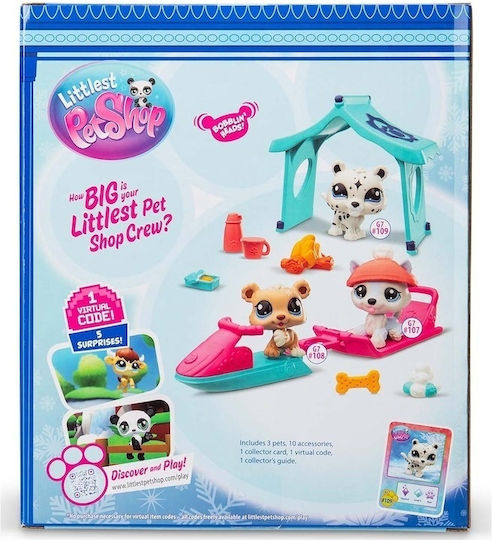 Littlest Pet Shop Playset Παιχνίδι Στο Χιόνι Lps 3 Ζωάκια – Basic Fun #00534