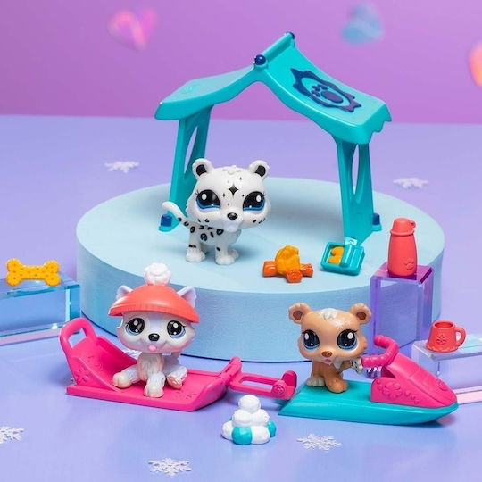 Littlest Pet Shop Playset Παιχνίδι Στο Χιόνι Lps 3 Ζωάκια – Basic Fun #00534