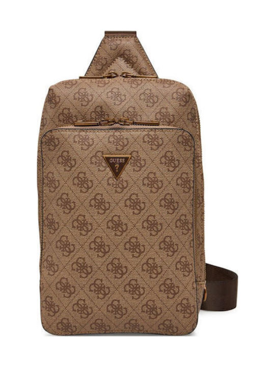 Guess Ανδρική Τσάντα Στήθους Μπεζ Guess Ανδρική Τσάντα Στήθους Μπεζ