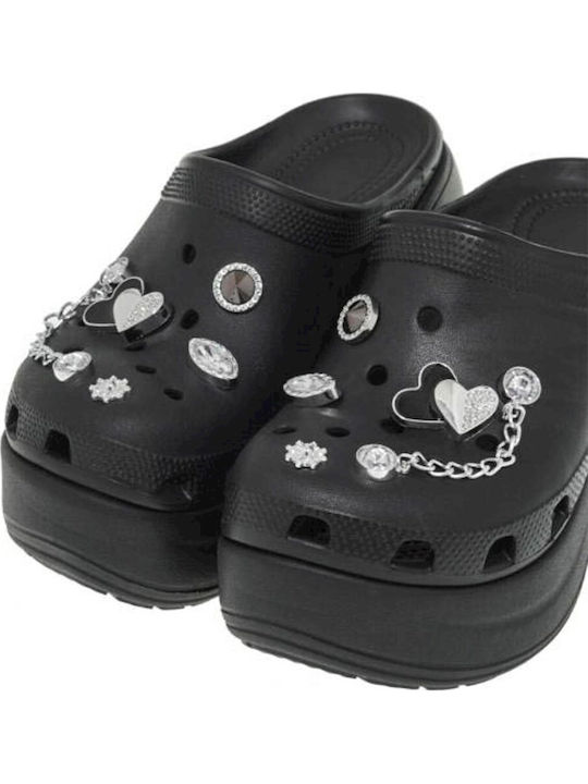 Mules with Heel in Black Color