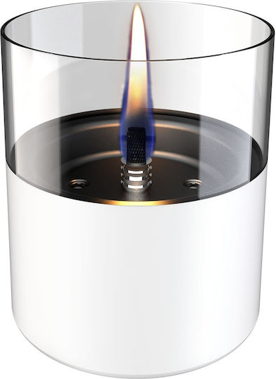 Tenderflame Desktop Bioethanol Fireplace Indoor Outdoor White 10x11.5cm