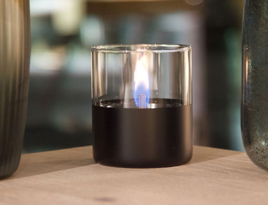 Tenderflame Desktop Bioethanol Fireplace Indoor Outdoor Black 10x11.5cm