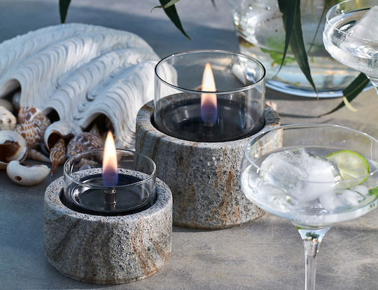 Tenderflame Desktop Bioethanol Fireplace Indoor Grey 12.8x13cm
