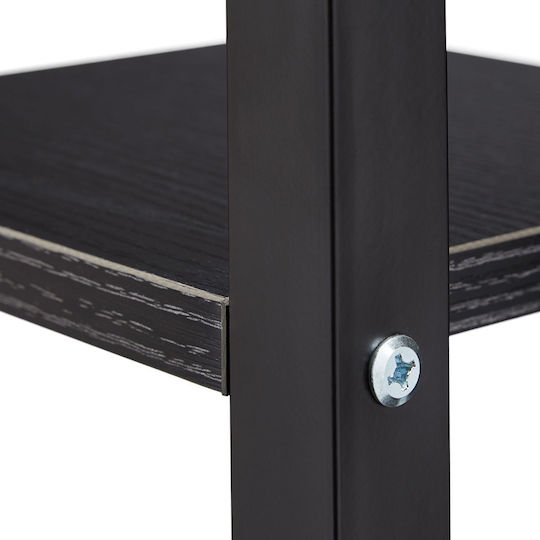 Bibliothek Schwarz 117x43x22cm