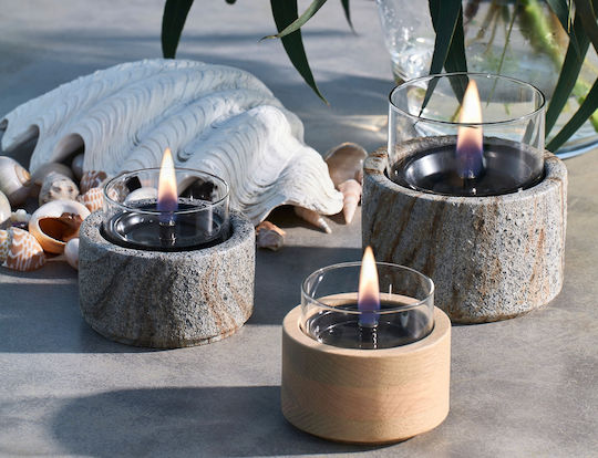 Tenderflame Desktop Bioethanol Fireplace Indoor Outdoor Grey 10.8x9cm