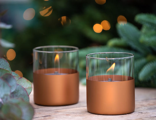 Tenderflame Desktop Bioethanol Fireplace Indoor Outdoor Beige 10x11.5cm