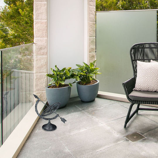 Decor de Grădină Antic Ceas Solar Cifre Romane 1-6 Busolă Fontă 27 X 26 X 18 Cm