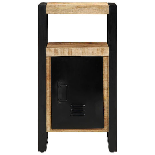 vidaXL Ντουλάπι Μπάνιου 40x35x75cm Μαύρο