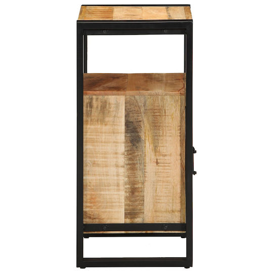vidaXL Ντουλάπι Μπάνιου 40x35x75cm Μαύρο