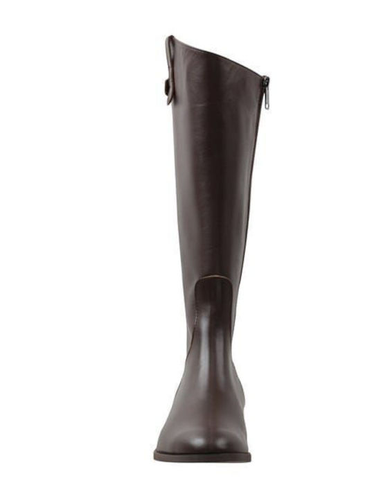 Leder Damenstiefel Braun