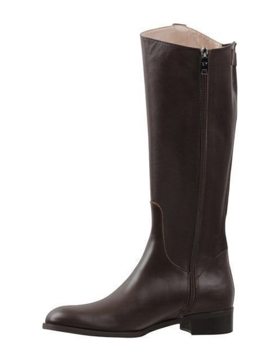 Leder Damenstiefel Braun