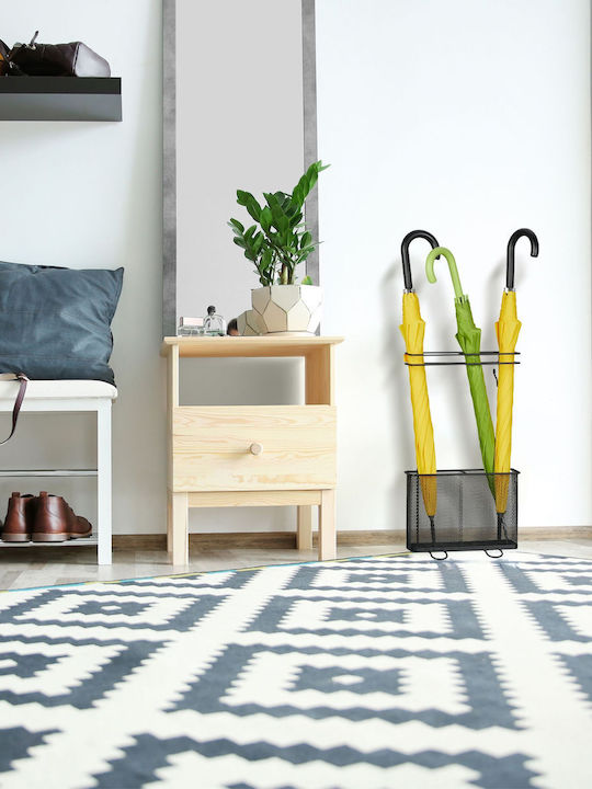 Relaxdays Regenschirmständer Metallisch Schwarz 30.5x30.5x54cm 1Stück