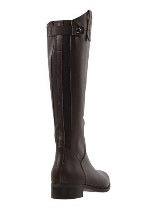 Leder Damenstiefel Braun