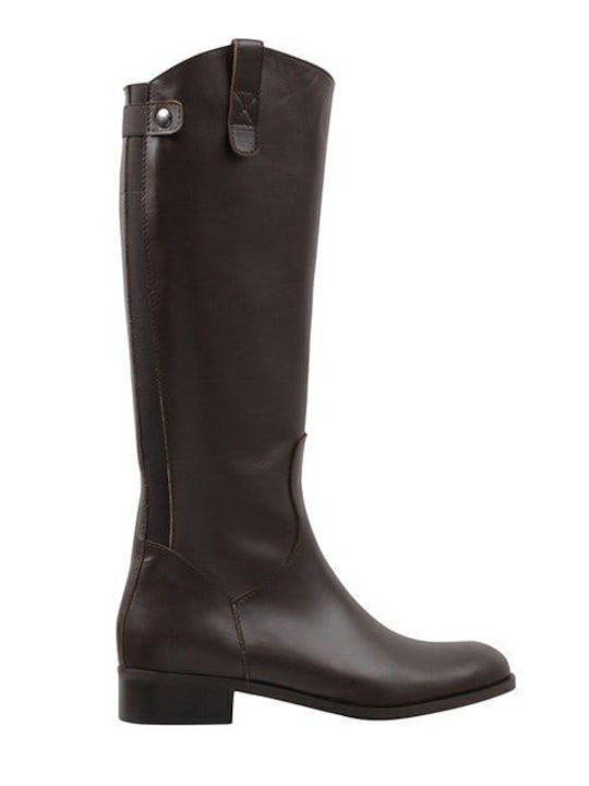 Leder Damenstiefel Braun