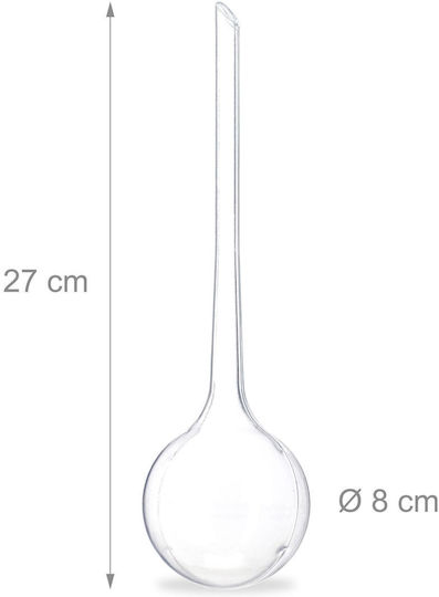 Set 4 Pflanzenbewässerungsspender Transparent je 8 cm Relaxdays