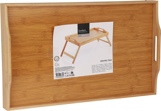 Excellent Houseware Ξύλινος Δίσκος Κρεβατιού 50x30x21cm