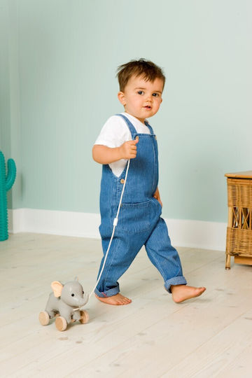 Baby to Love Pull-Along Toy Pull Along Elephant made of Fabric for 12++ Months