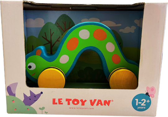 Le Toy Van Συρόμενο Παιχνίδι Κάμπια με Ρόδες από Ξύλο