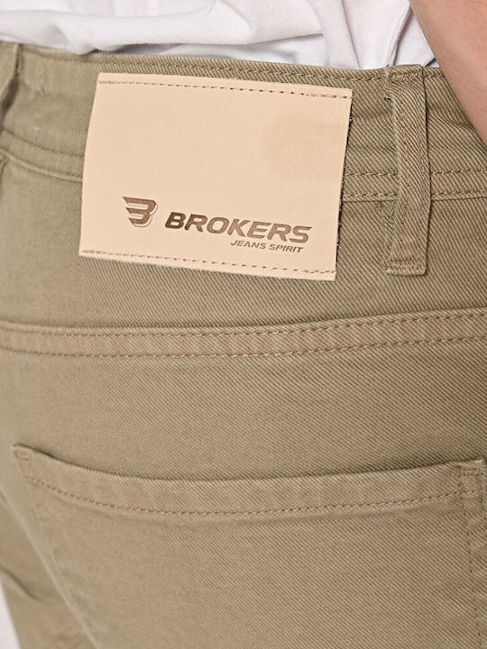 Men's Jeans Pants with Loose Fit Khaki