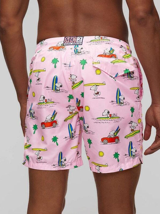Snoopy Men's Swimwear Shorts Pink