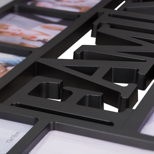 Relaxdays Collage Photo Frame 10 Photos 36.5 X 72 X 2 Cm Black