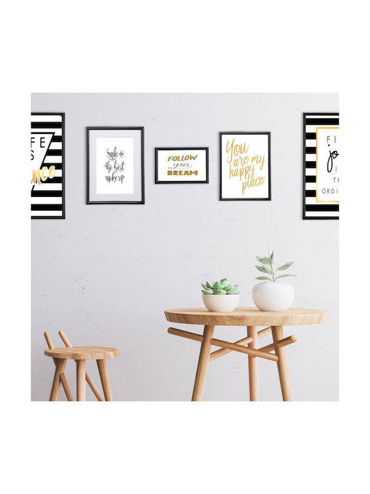 Set of 2 Picture Frames Dimensions 17.5 X 14 X 9.5 Cm Black Relaxdays